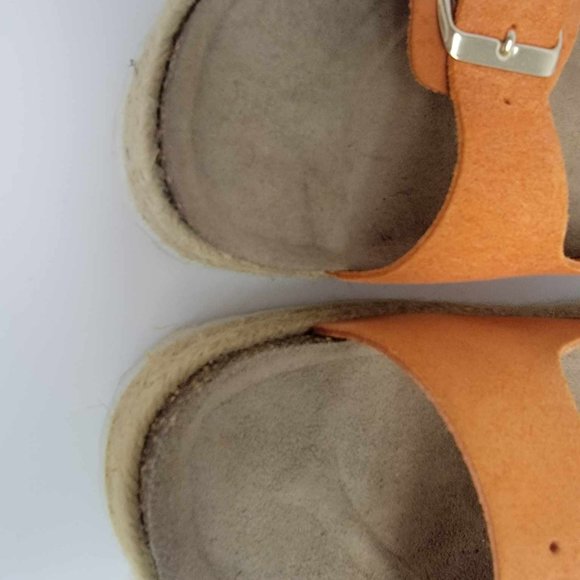 Celtic & Co. Women 41 size 10 Double Buckle Sandals Burnt Orange - Picture 6 of 13